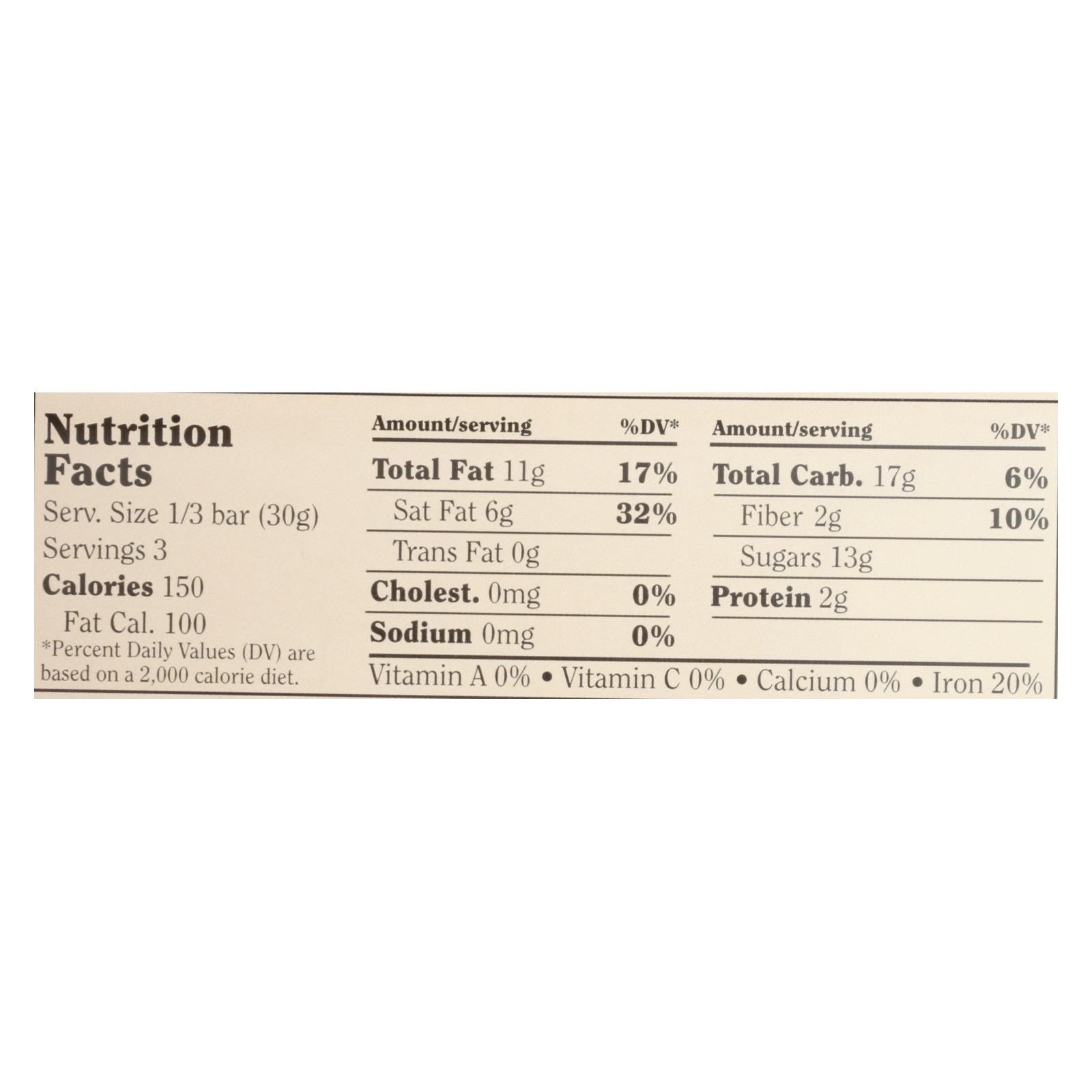 Chocolove Xoxox Dark Chocolate Bars - 3.2 oz, Case of 12