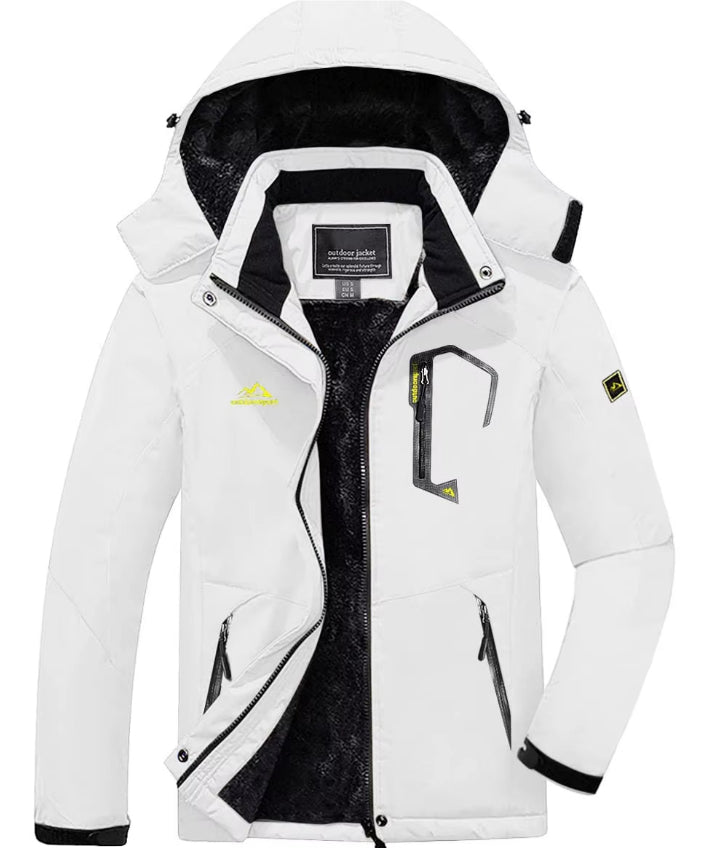 New Autumn And Winter Thickening Thermal And Windproof Waterproof Hooded Men's Jacket