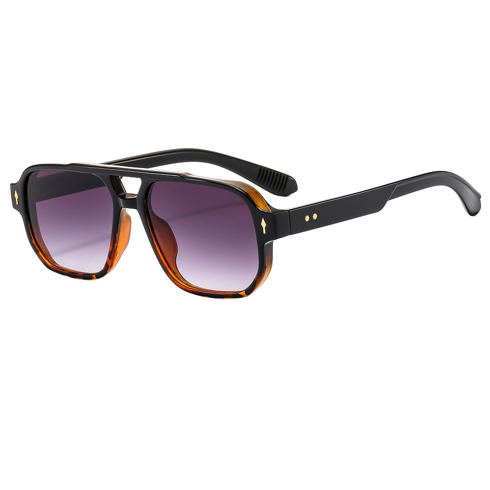 Retro Casual Sunglasses Fashion Double Beam Mi Nail Sunglasses