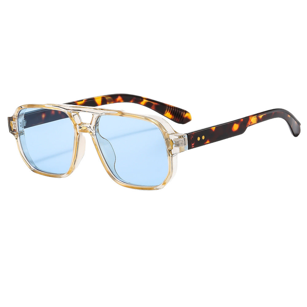 Retro Casual Sunglasses Fashion Double Beam Mi Nail Sunglasses