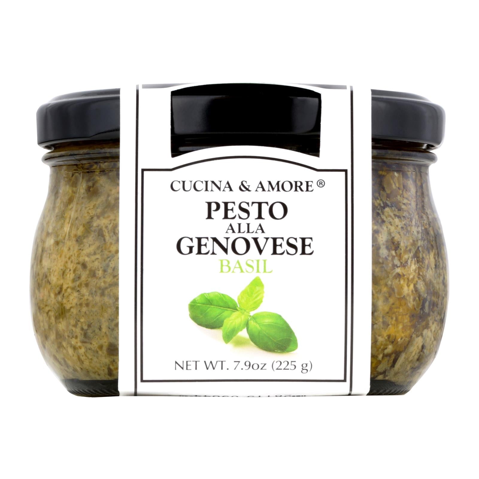 Cucina & Amore Genovese Basil Pesto, 6-pack, 7.9 Fl oz
