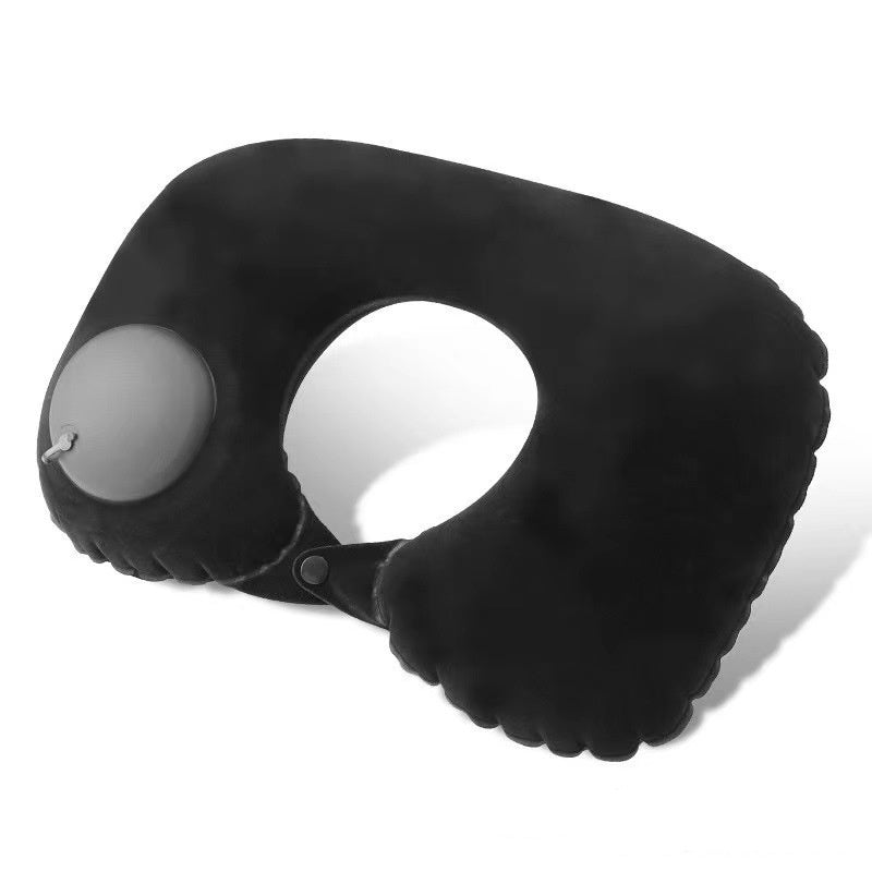 Portable Travel Inflatable U-Shaped TPU Pillow