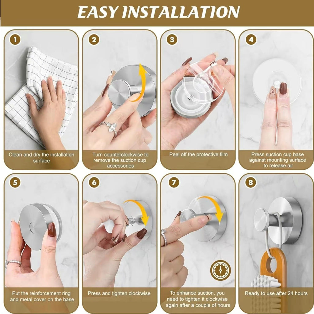 AquaGrip Suction Hooks