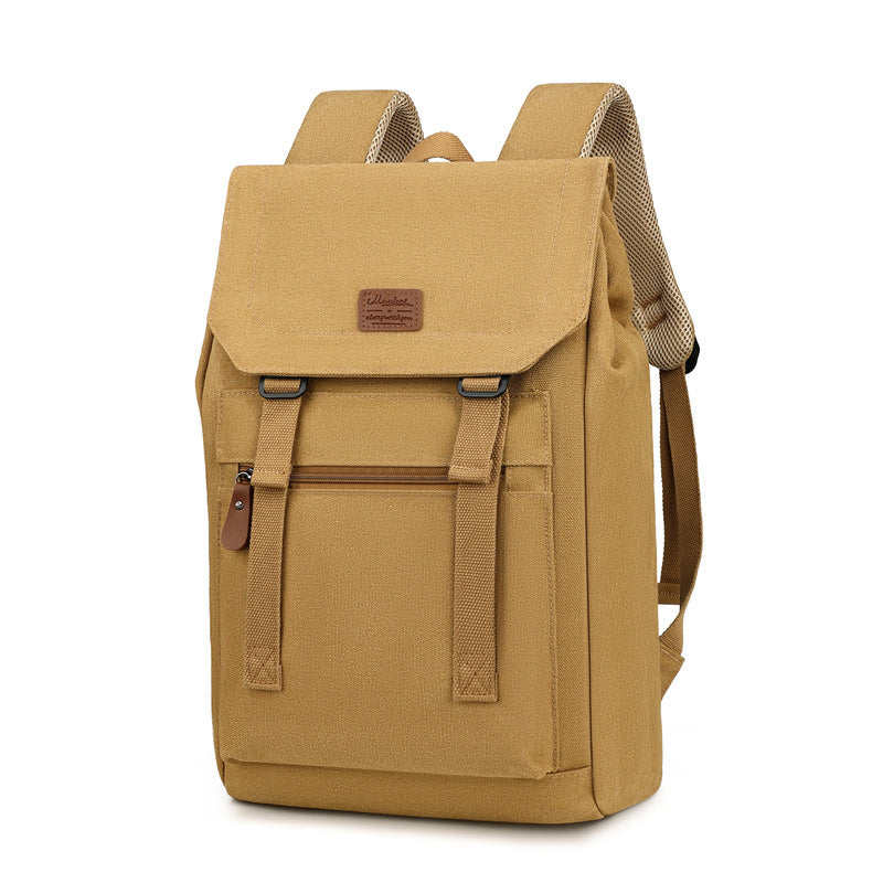 Travel Backpack Washed Canvas Casual Large-capacity Backpack