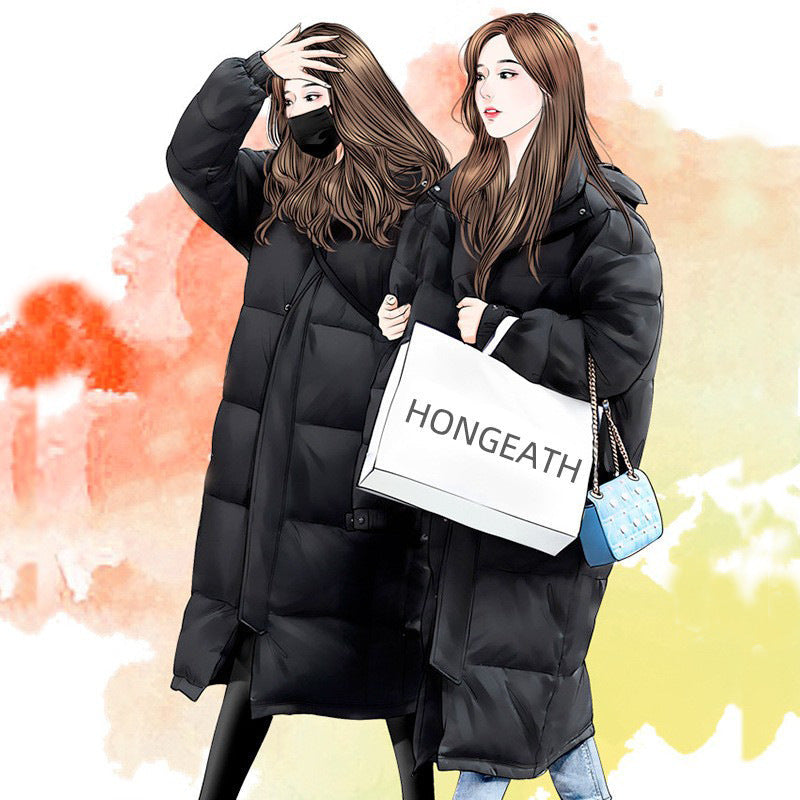 Couple Mid-length Overknee Down Jacket