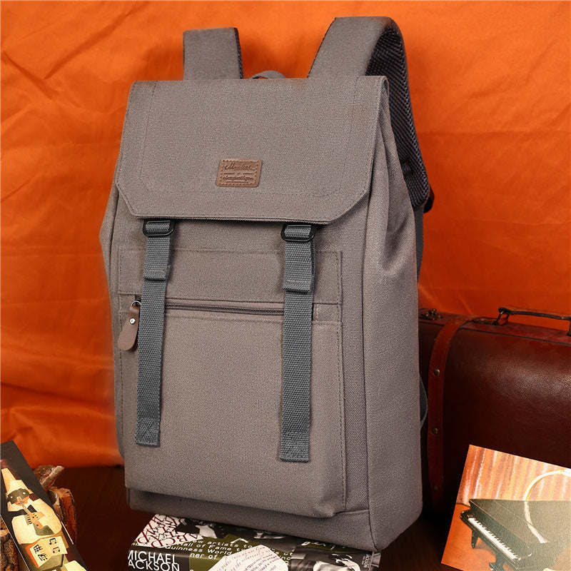 Travel Backpack Washed Canvas Casual Large-capacity Backpack