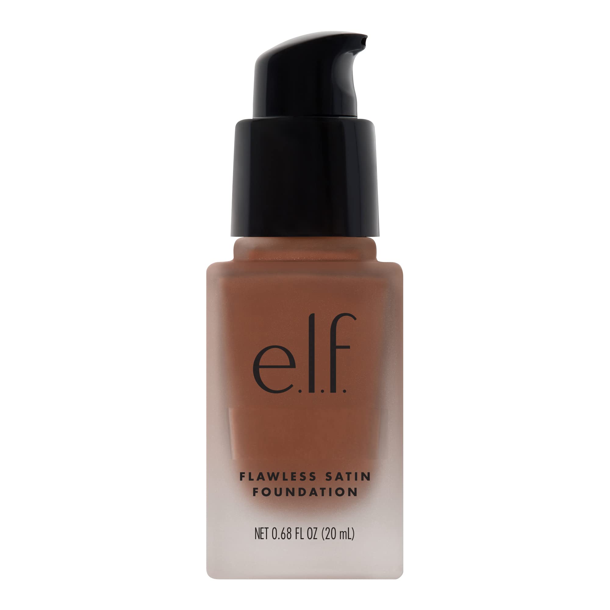 e.l.f. Flawless Satin Foundation, Lightweight & Medium Coverage, Semi-Matte Finish, Vegan & Cruelty-Free, Pearl, 0.68 Fl Oz (20mL)