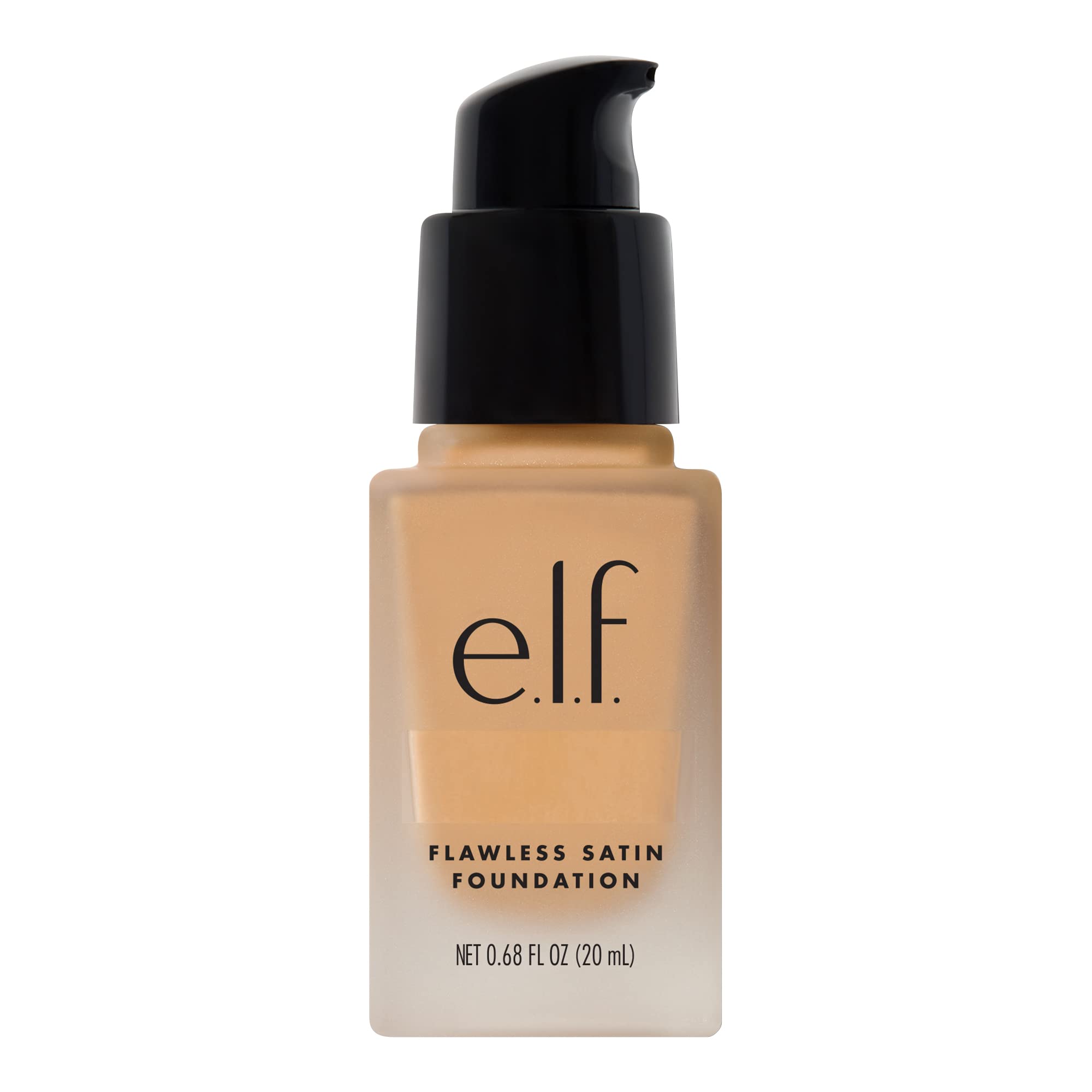 e.l.f. Flawless Satin Foundation, Lightweight & Medium Coverage, Semi-Matte Finish, Vegan & Cruelty-Free, Pearl, 0.68 Fl Oz (20mL)