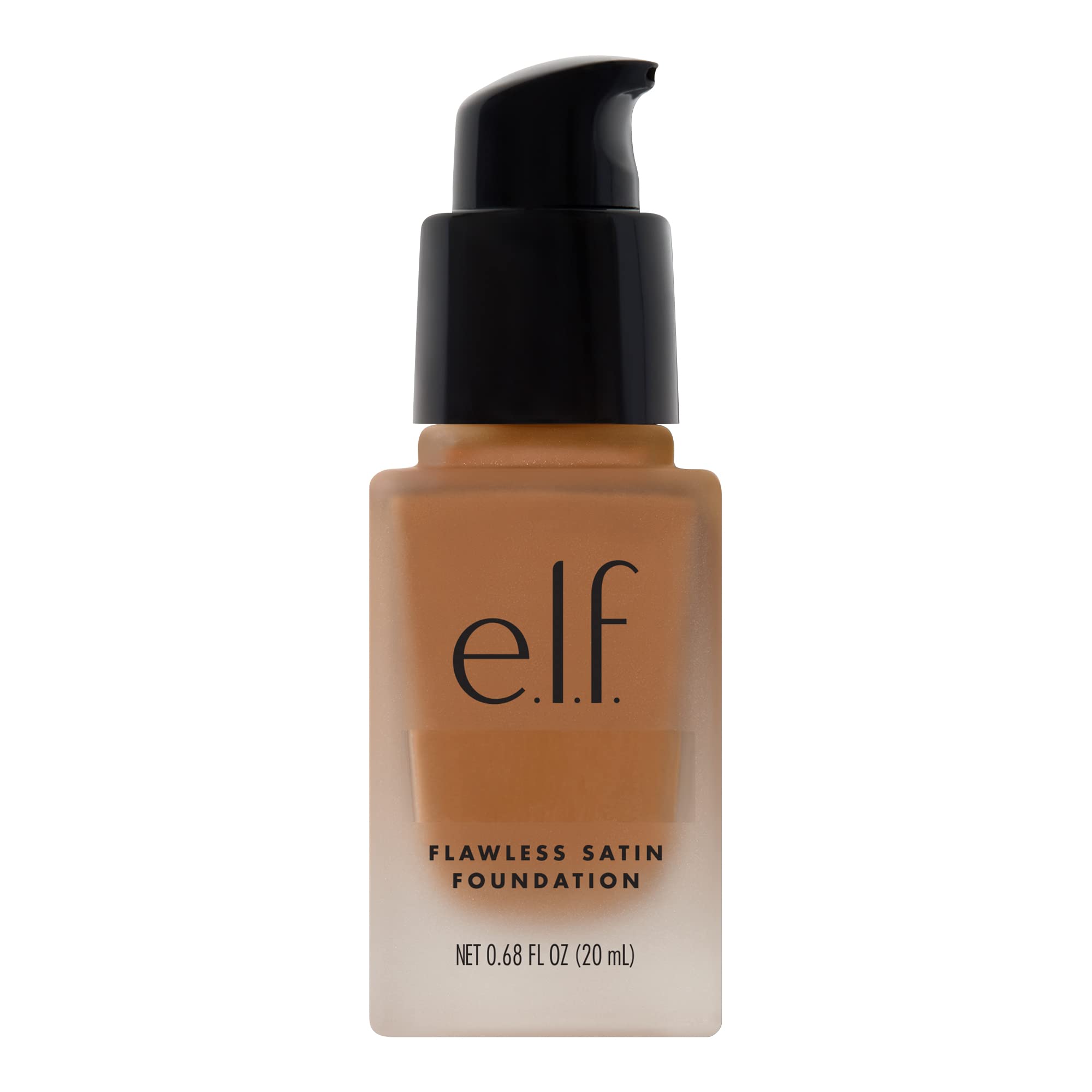 e.l.f. Flawless Satin Foundation, Lightweight & Medium Coverage, Semi-Matte Finish, Vegan & Cruelty-Free, Pearl, 0.68 Fl Oz (20mL)