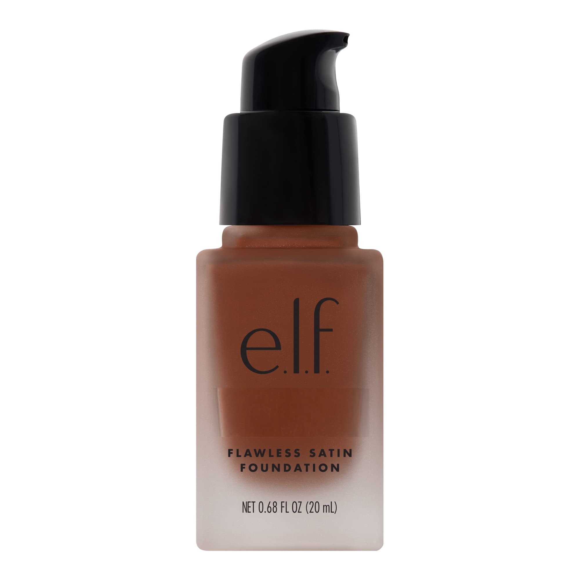 e.l.f. Flawless Satin Foundation, Lightweight & Medium Coverage, Semi-Matte Finish, Vegan & Cruelty-Free, Pearl, 0.68 Fl Oz (20mL)