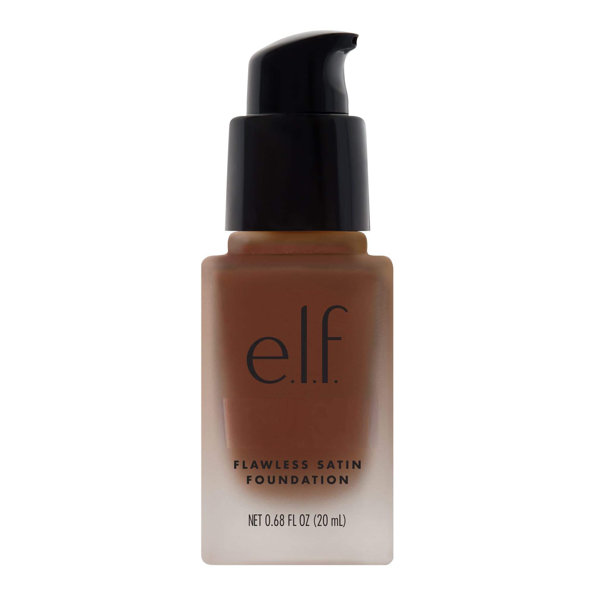 e.l.f. Flawless Satin Foundation, Lightweight & Medium Coverage, Semi-Matte Finish, Vegan & Cruelty-Free, Pearl, 0.68 Fl Oz (20mL)
