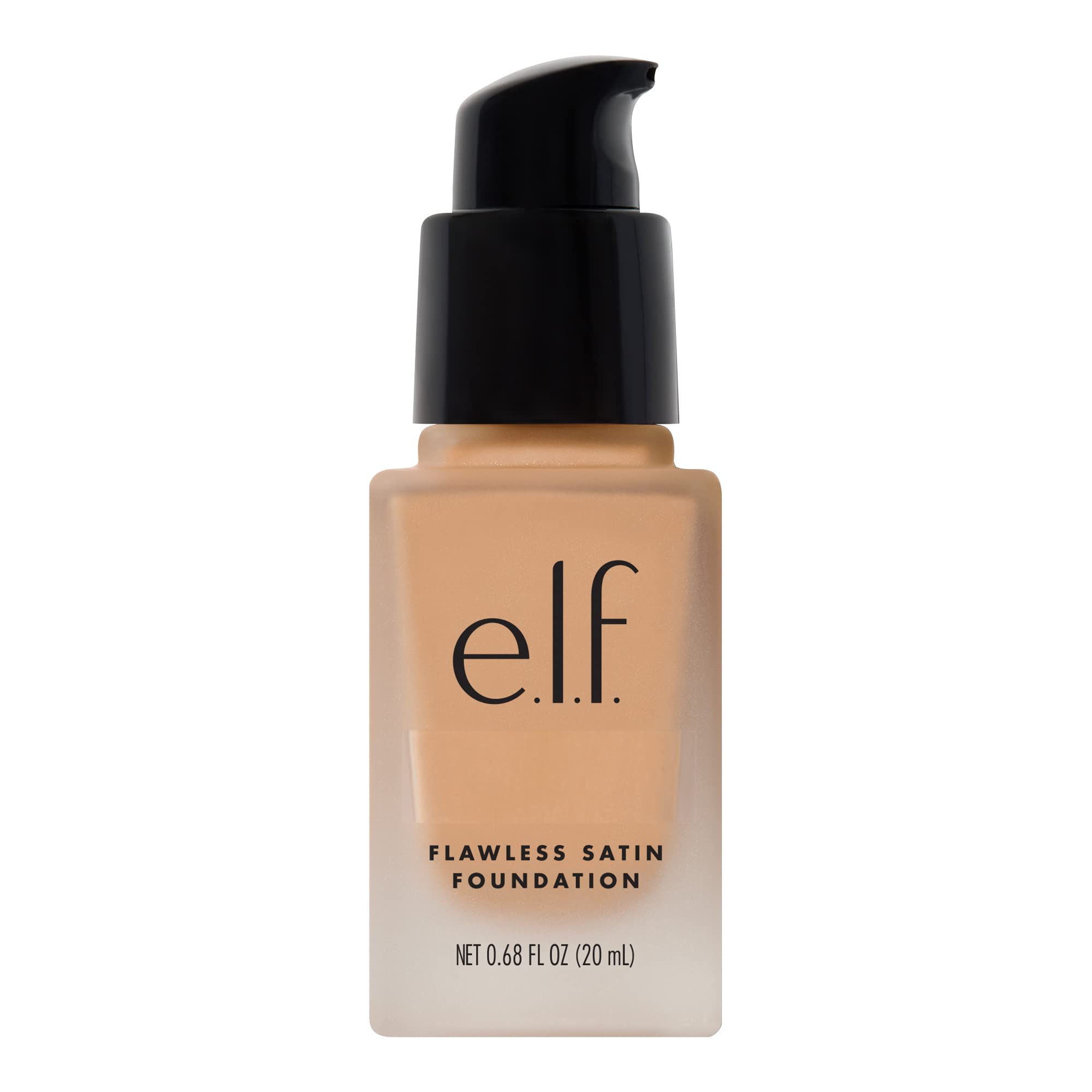 e.l.f. Flawless Satin Foundation, Lightweight & Medium Coverage, Semi-Matte Finish, Vegan & Cruelty-Free, Pearl, 0.68 Fl Oz (20mL)